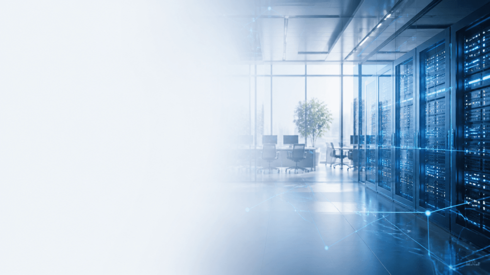 Modern enterprise network infrastructure and server environment